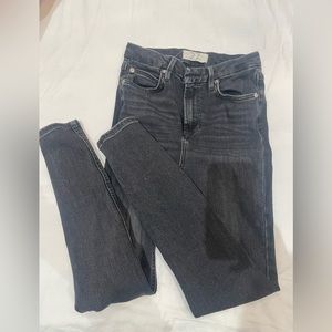 Womens free people black skinny jeans
